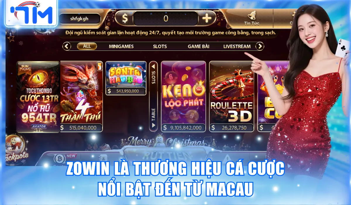 Zowin: Đánh Giá Khách Quan Sân Chơi Giải Trí Online Top 1 1 Zowin là thương hiệu cá cược nổi bật đến từ Macau