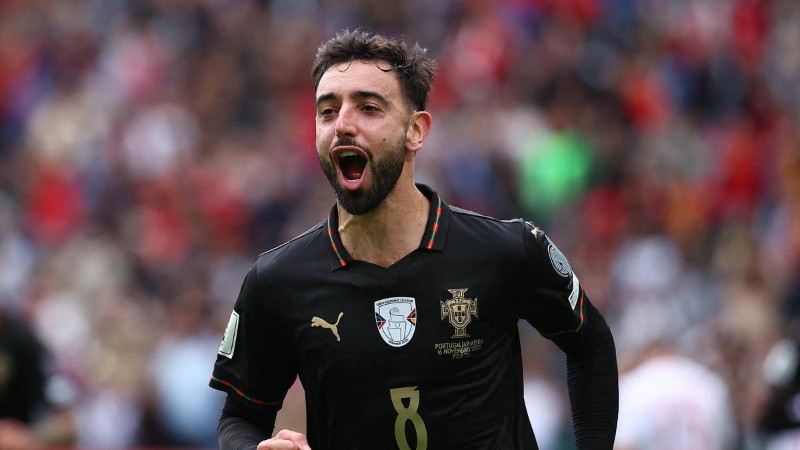 Đội hình ĐT Bồ Đào Nha dự World Cup 2026 1 Bruno Fernandes giữ vai trò thủ lĩnh tuyến giữa