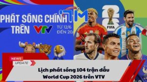 Lịch phát sóng 104 trận đấu World Cup 2026 trên VTV